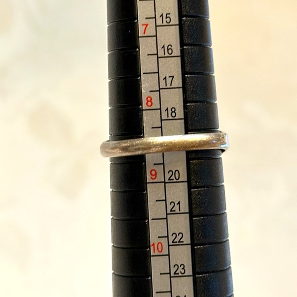 Vintage Native American Artist Signed R 925 Sterling Silver Coral Turquoise Ring - Picture 8 of 13